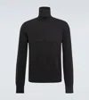 The Row Cashmere Heti Turtleneck Long Sleeve Sweater In Black