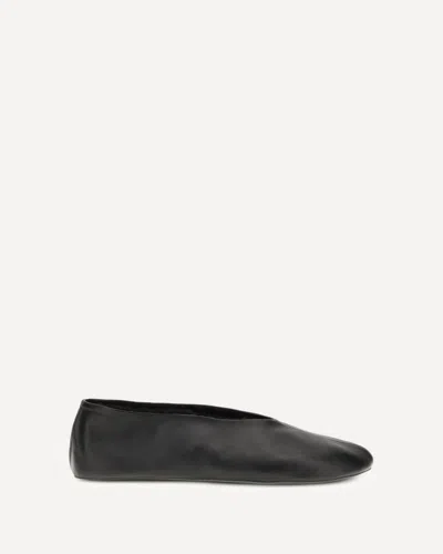 The Row Stella Ballerinas In Black