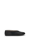 The Row Stella Nappa Leather Ballerinas In Black