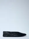 The Row Black Eva Two Ballerina Flats In Black
