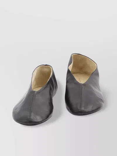 The Row Stella Mules Oval Toe In Gray