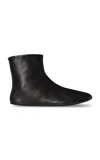 The Row Stella Shearling Booties In Black