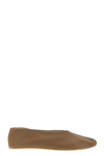The Row 'stella' Slippers In Brown