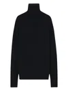 The Row Stepny High-neck Wool Sweater In Black