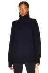 The Row Oversize Cashmere Sweater Hepny In Dark Navy