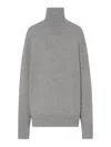 The Row Stepny Top In Wool And Cashmere In Gray