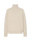 The Row Lizzy High-neck Sweater In Metallic