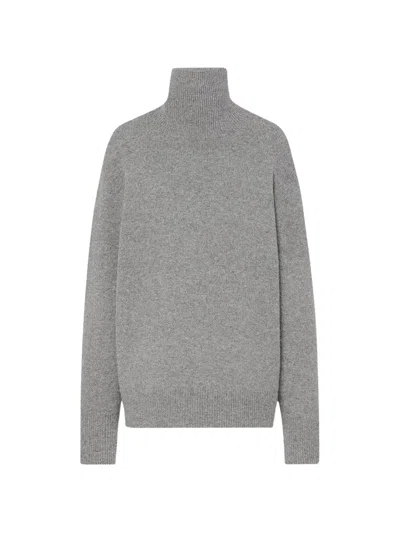 The Row Stepny Turtleneck Sweater In Grey