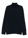 The Row Stepny Wool And Cashmere Turtle-neck Sweater In Blue
