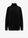 The Row Stepny Wool And Cashmere Turtleneck Sweater In Black
