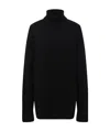 The Row Stepny Wool-cashmere Blend Jumper In Black
