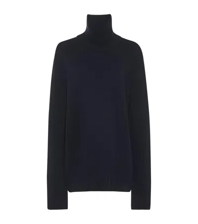 The Row Stepny Wool-cashmere Sweater In Black
