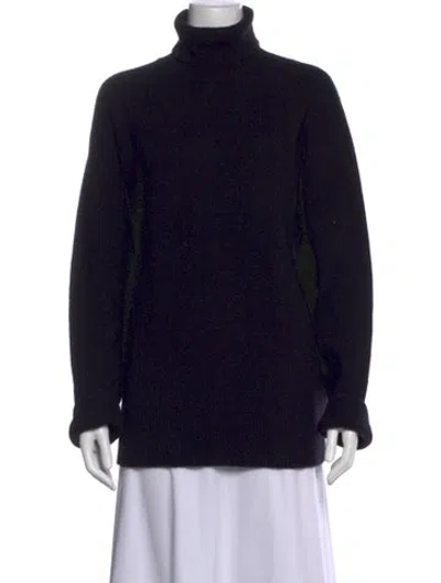 Pre-owned The Row Stepny Wool Sweater In Black
