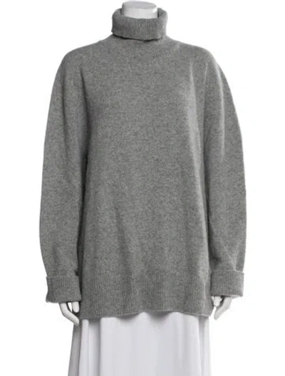 Pre-owned The Row Stepny Wool Sweater In Gray