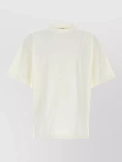 The Row Steven Cotton Crew Neck T Shirt In White