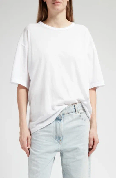 The Row Steven Relaxed Short Sleeve Top In White