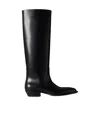 The Row Western Leather Knee-high Boots
