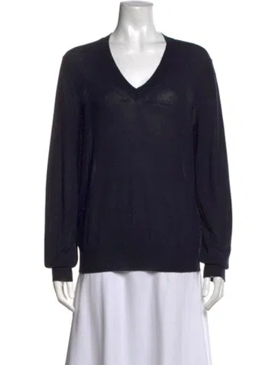 Pre-owned The Row Stockwell Cashmere Sweater In Blue