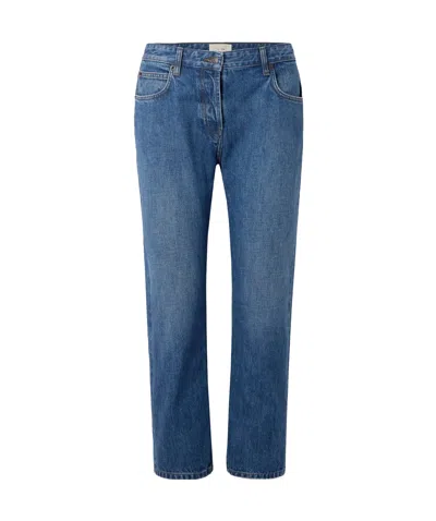 The Row Riaco Mid-rise Straight-leg Jeans In Blue