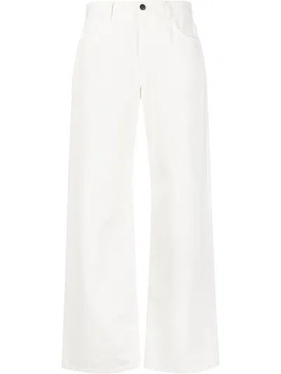 The Row Perseo High-rise Straight-leg Jeans In 白色