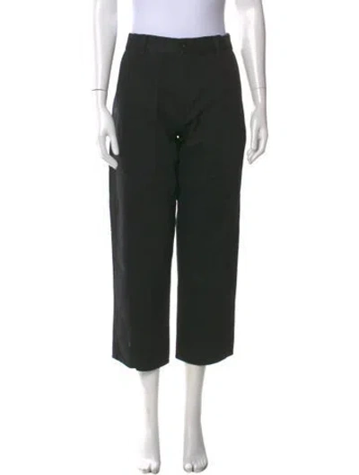 Pre-owned The Row Straight Leg Pants In Black