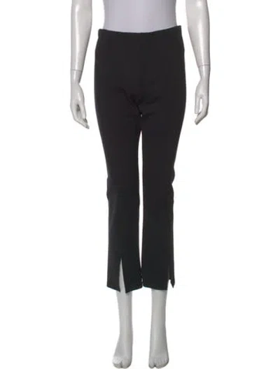 Pre-owned The Row Straight Leg Pants In Black