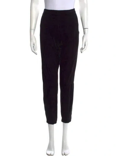 Pre-owned The Row Straight Leg Pants In Black