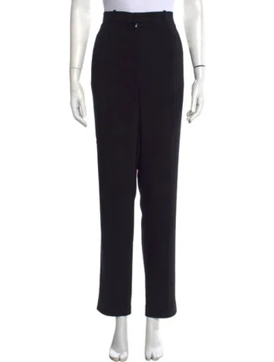 Pre-owned The Row Straight Leg Pants In Black