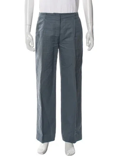 Pre-owned The Row Straight Leg Pants In Blue