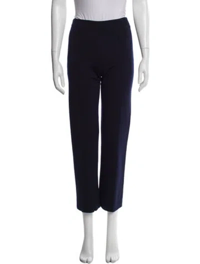 Pre-owned The Row Straight Leg Pants In Blue