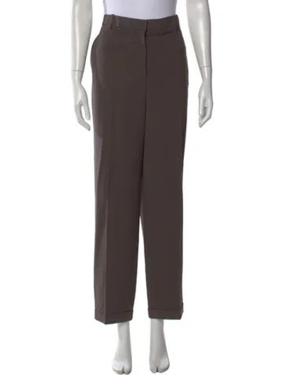 Pre-owned The Row Straight Leg Pants In Green