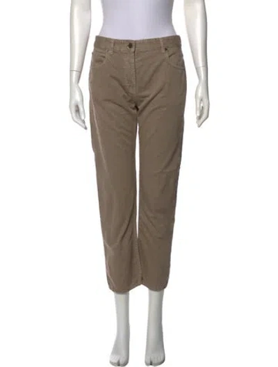 Pre-owned The Row Straight Leg Pants In Neutral
