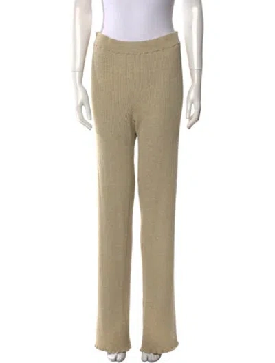 Pre-owned The Row Straight Leg Pants In Neutral
