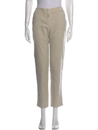 Pre-owned The Row Straight Leg Pants In Neutrals