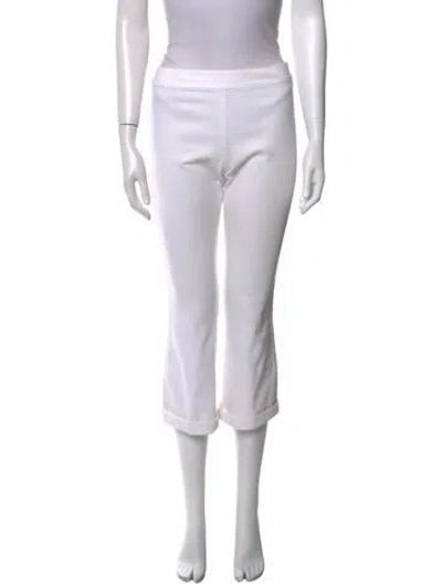 Pre-owned The Row Straight Leg Pants In White