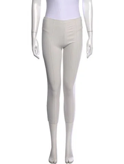 Pre-owned The Row Straight Leg Pants In White