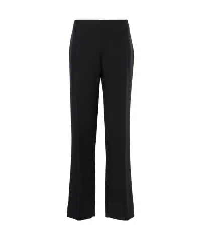 The Row Straight-leg Pants With Belt Loops In Black