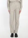 THE ROW STRAIGHT-LEG PLEATED TROUSERS