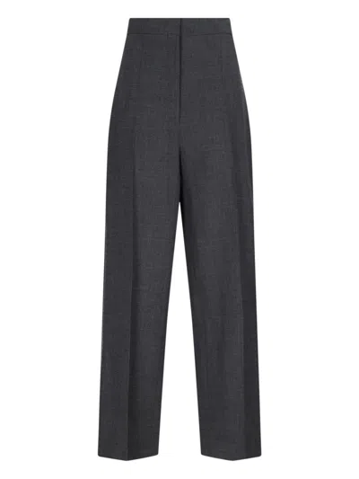The Row Straight Pants In Gray