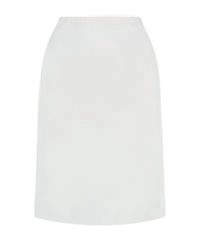 The Row Straight Skirt In White