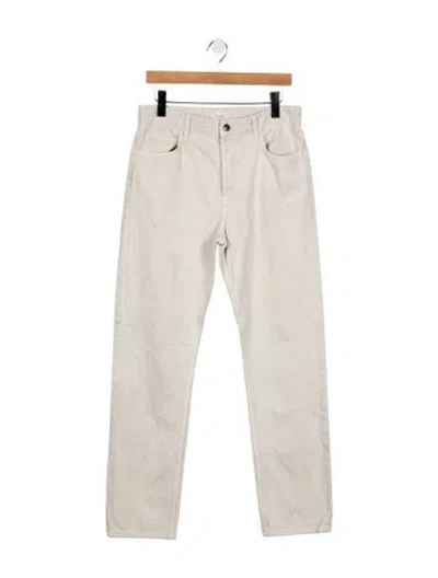 Pre-owned The Row Straight-leg Jeans In Neutral