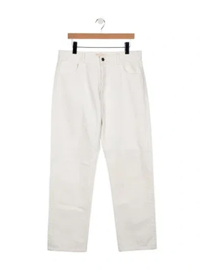 Pre-owned The Row Straight-leg Jeans In White