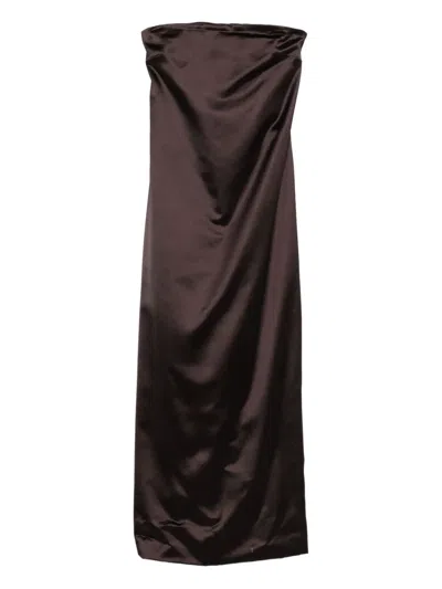 The Row Strapless Maxi Dress