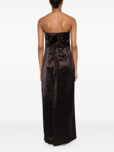 The Row Strapless Maxi Dress