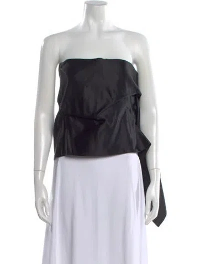 Pre-owned The Row Strapless Top W/ Tags In Black