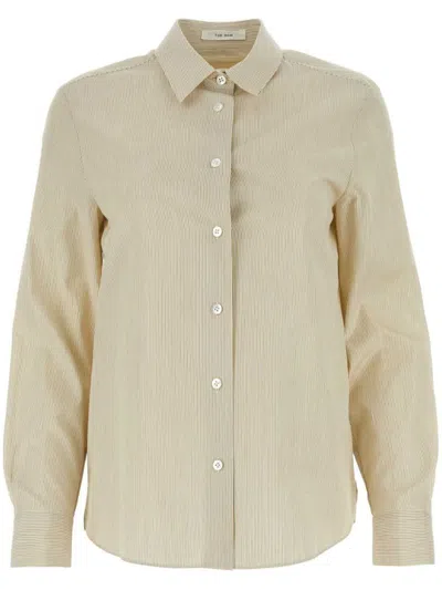 The Row Stripe-print Shirt In 黄色
