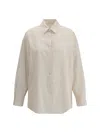 The Row Striped Caster Shirt In Neutral