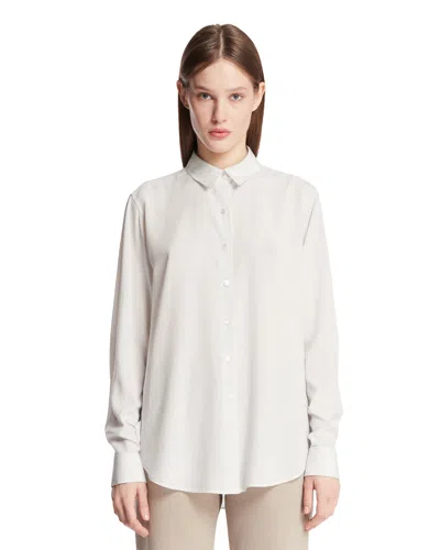 The Row Striped Cotton Shirt In Neutral
