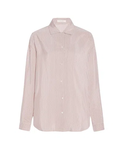 THE ROW STRIPED SILK SHIRT