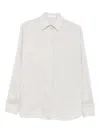 The Row Vanda Striped Long-sleeve Shirt In Neutral